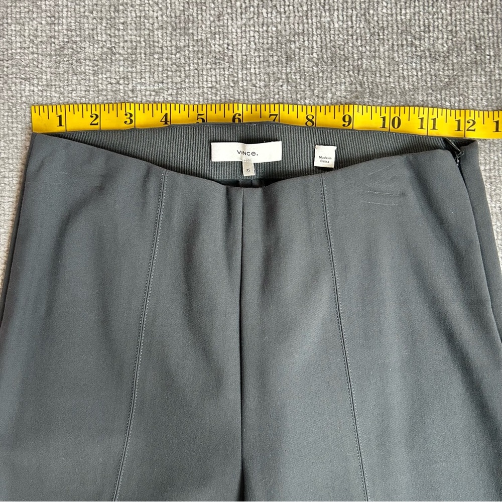 NWOT Vince Bobbi High-Rise Stitch-Seam Ponte Dark Grey Legging Pants, Size XS - Picture 13 of 16